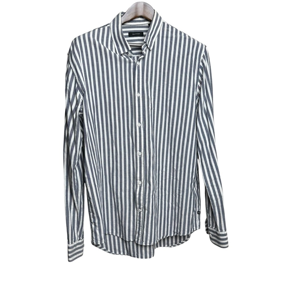 Matinique Matrosol Men's XXL Button Up Shirt Striped Casual Summer